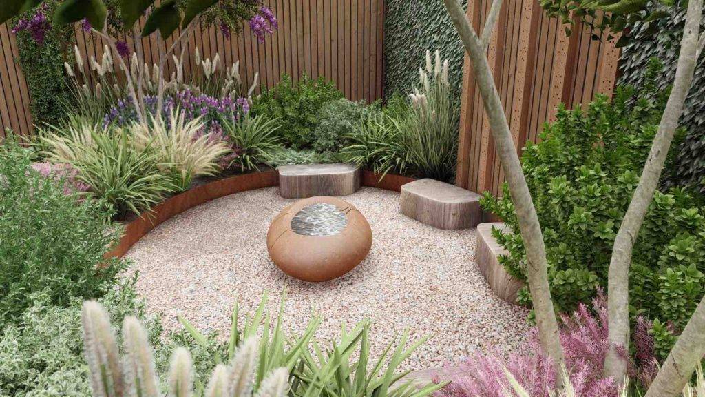 melanie hick's climate forward garden at the rhs hampton court palace garden festival