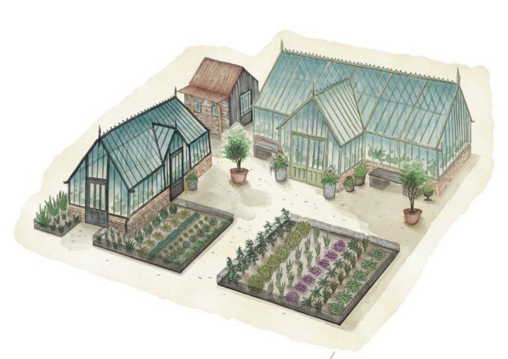 Alitex's stand plans for the RHS Chelsea Flower Show 2024