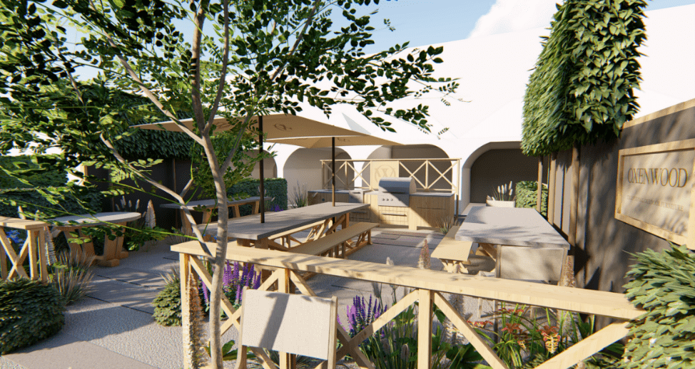 Oxenwood's stand design for the RHS Chelsea Flower Show 2024