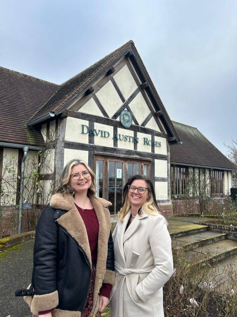 beth french and fay clarkson honest communications david austin roses pr